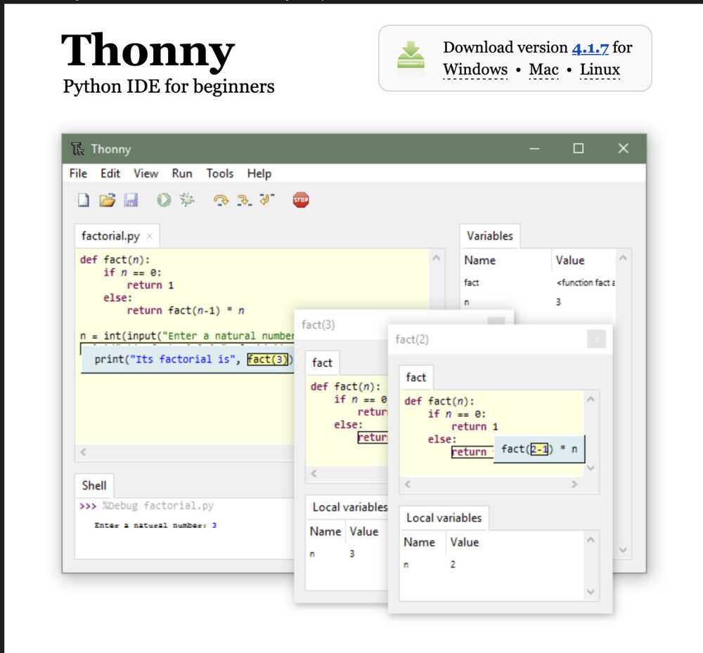 Thonny Website